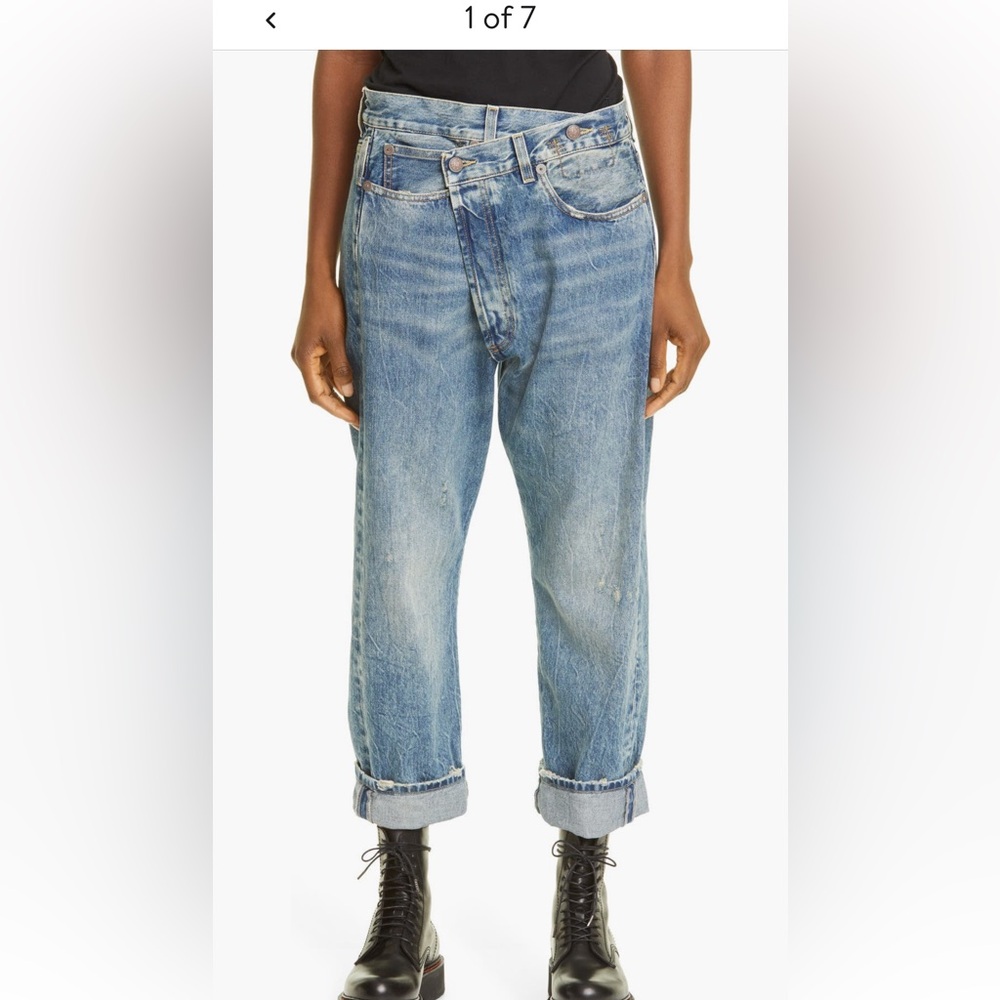 R13 crossover jeans